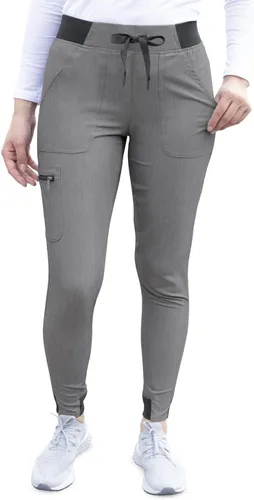 Vista 24 de Adar Pro Scrubs para mujeres - Pantalones de uniforme médico tipo jogger de yoga supremos Manzana