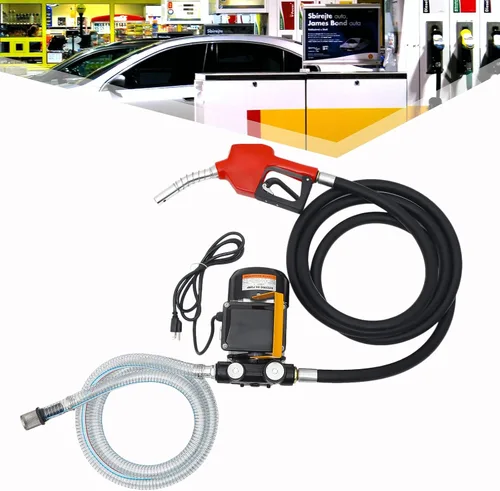 Vista 2 de Bomba eléctrica de transferencia de combustible de aceite diésel de 110 V CA 16 GPM, 550 W, motor multiuso, aceite de queroseno, comercial
