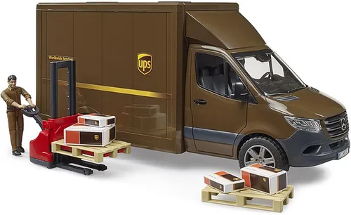 Vista 2 de Bruder 02678 MB Sprinter UPS con conductor y accesorios