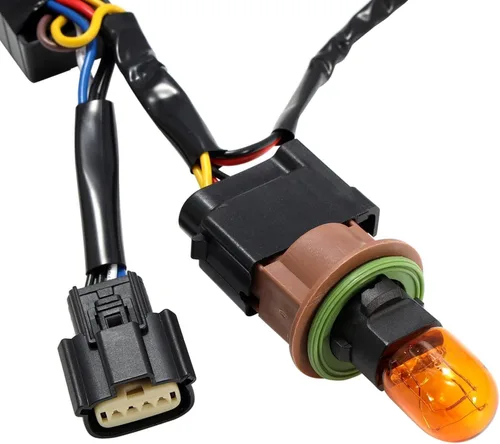 Vista 4 de AlphaRex 18-20 Ford F-150 Lariat Adaptador de cableado Stock Proj Faro a AlphaRex Convertidor de faros delanteros, negro