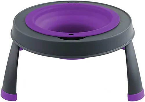 Vista 18 de Dexas Comedero elevado para mascotas, pequeño, capacidad de 1.5 tazas, azul, cuenco elevado para alimentos y agua para mascotas