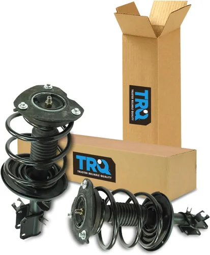 Vista 40 de TRQ - Conjunto de puntal delantero y resorte helicoidal (lados del conductor y del pasajero), para auto