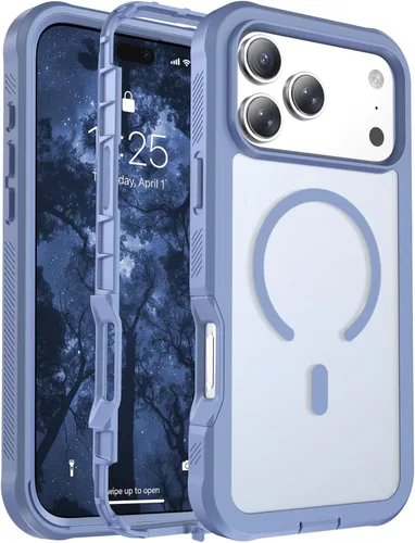 Vista 122 de Funda magnética para iPhone 17, protección resistente, color blanco antiguo
