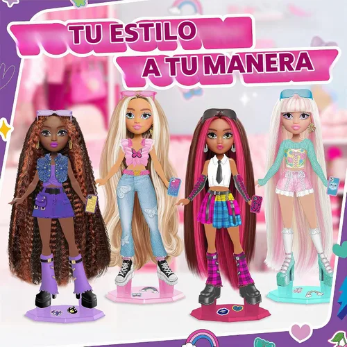 Vista 6 de Just Play Style Bae Dylan - Muñeca de moda y accesorios de 10 pulgadas, 28 piezas, juguetes para niños a partir de 4 años