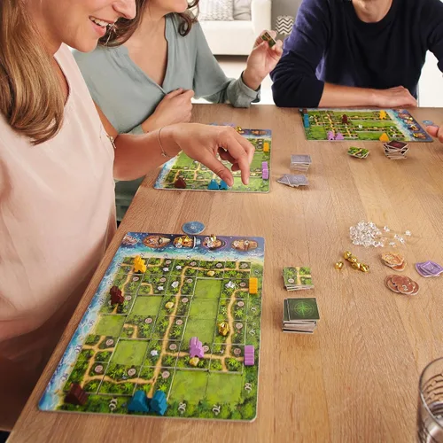 Vista 8 de HABA Karuba - Juego de rompecabezas familiar de colocación de fichas de aventura en la jungla - Emocionantes juegos familiares y juegos de mesa