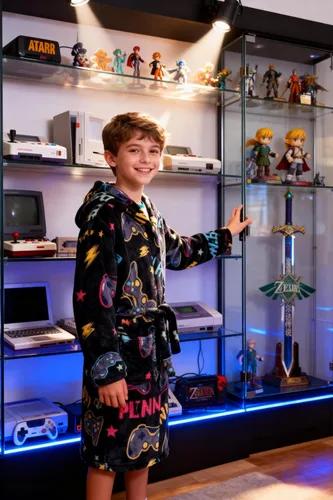 Vista 69 de E.W Apparel Bata de baño de forro polar con capucha para niños, bata suave y mullida para niños pequeños