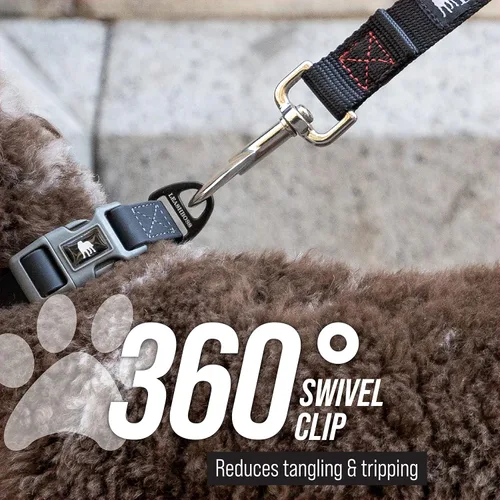Vista 7 de Correa corta para perros con mango de tráfico para perros grandes. Ideal para acopladores de perro doble, perros de servicio y entrenamiento, 12