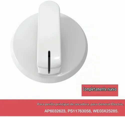 Vista 5 de WE03X25285 Perilla de control del temporizador de secadora compatible con secadora GE Hotpoint PS11763058 AP6032623