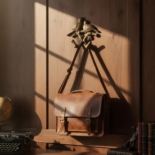 Vista 3 de Comfy Hour Ganchos para abrigos de pájaro de 5.4 pulgadas, montaje de pared doble de hierro fundido Soporte para llaves de pájaro, marrón antiguo