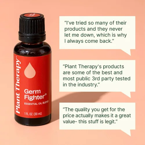 Vista 3 de Plant Therapy Germ Fighter Mezcla de aceites esenciales, aromaterapia natural 1 fl oz