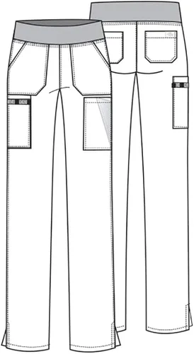 Vista 8 de Pantalón médico Dickies EDS Essentials para mujer, tiro natural, pierna cónica, sin cordones. DK005