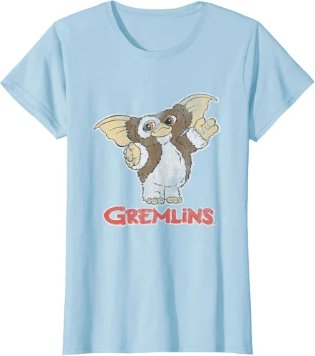 Vista 16 de Gremlins Camiseta Gizmo y Logo, Negro, S