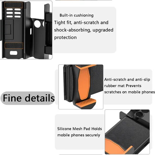 Vista 6 de Soporte de teléfono para DJI OSMO Pocket 4/3 Cámara Soporte de teléfono celular Adaptador de trípode Clip de teléfono Accesorios de expansión