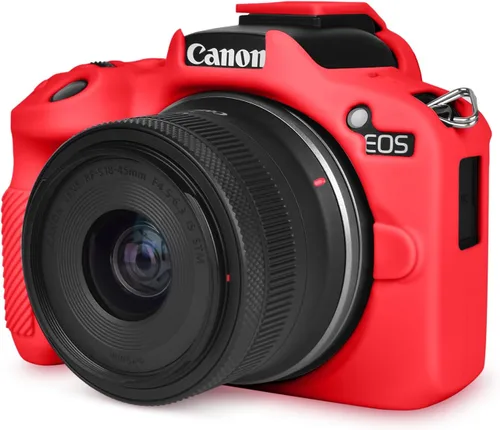 Vista 9 de Rieibi EOSR50 EOS R50 Estuche, Estuche Protector de Silicona Suave para Cámara Vlogging Canon EOS R50 EOSR50, Estuche de Cámara Ligero EOS R50
