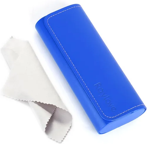 Vista 16 de RayLove Hard Shell Glasses Case, Lightweight Leather Eyeglass Case, Travel-Friendly Sunglasses Protector for Men & Women