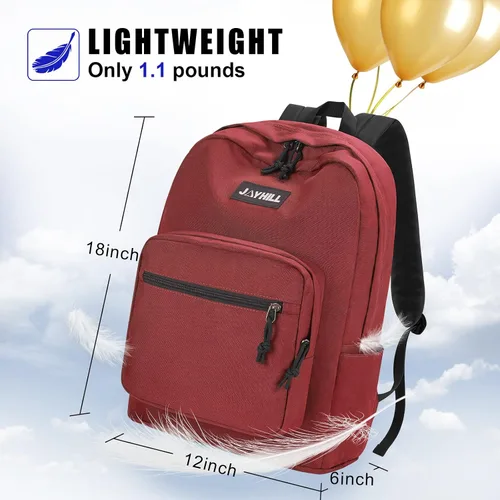 Vista 3 de JOYHILL Mochila de viaje pequeña para la escuela, 20 L, ligera, para libros universitarios