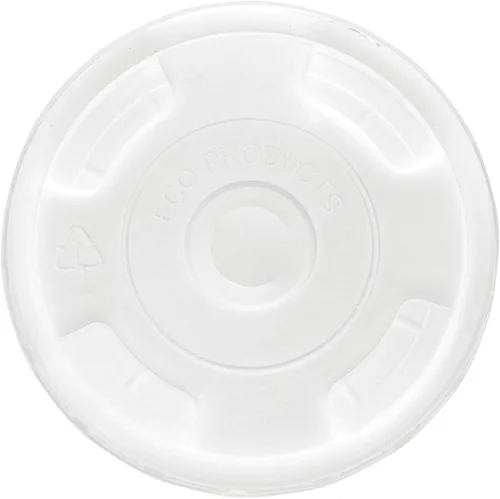 Vista 10 de Eco-Products BlueStripe - Tapas planas de plástico reciclado, caja de 1000, se adapta a vasos de plástico de 9 a 24 onzas, hechas de 30% botellas
