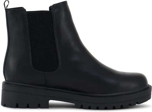 Vista 4 de MARCOREPUBLIC Portland - Botines Chelsea con punta redonda y tacón grueso para mujer