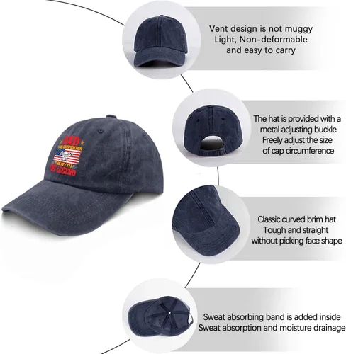 Vista 6 de TKPA MOL Dad Hats Dad Carpenter Myth Legend Trucker Hat for Men Retro Washed Denim Adjustable