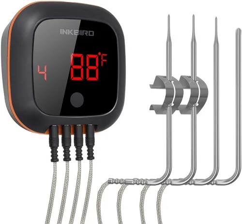 Vista 3 de Inkbird Sonda de horno inoxidable de 59 pulgadas de repuesto para termómetro de parrilla de carne IBT-4XS/IBT-6XS, una sonda de horno