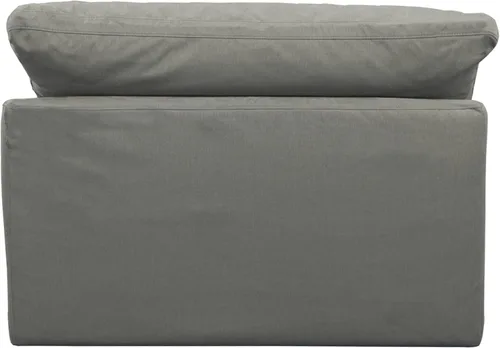 Vista 3 de Sunset Trading Cloud Puff - Silla seccional gris de rendimiento modular sin brazos, color gris