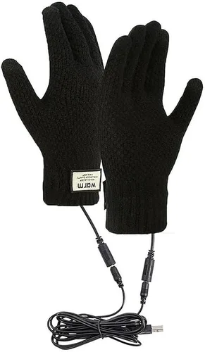 Vista 2 de 2 guantes térmicos para hombres y mujeres, guantes térmicos para calentar las manos, guantes de invierno cálidos para equitación, esquí, senderismo