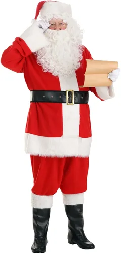 Vista 2 de Disfraz de Papá Noel de vacaciones en tallas grandes