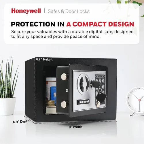 Vista 3 de Caja de seguridad de acero de Honeywell, de 0.17 pies cúbicos, 5005