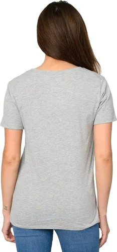 Vista 2 de Disney Camiseta para mujer Eeyore o Minnie Mouse Lean in Side Print Gris brezo