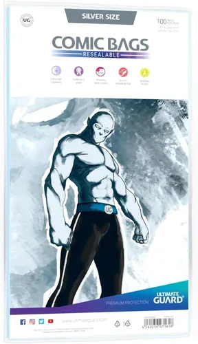 Vista 3 de Ultimate Guard Bolsas de cómic plateadas resellables