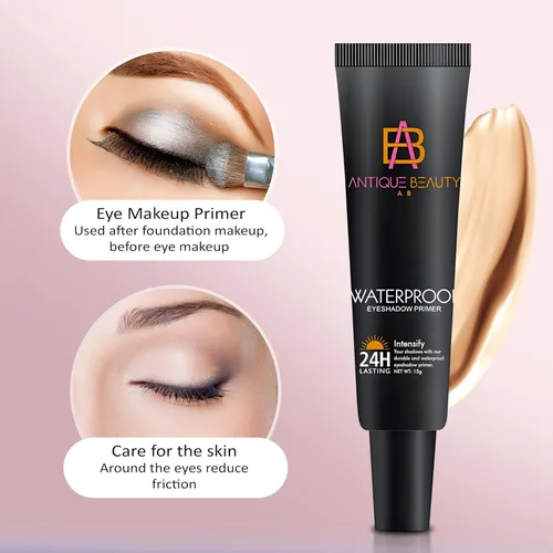 Vista 3 de Base de sombra de ojos impermeable para párpados grasos – Base de imprimación de ojos a prueba de manchas de larga duración 24 horas para todos