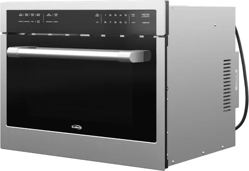 Vista 7 de KoolMore Combinación de horno de convección y microondas integrado de 24 pulgadas con asador, puerta de cierre suave, potencia de 1000 vatios