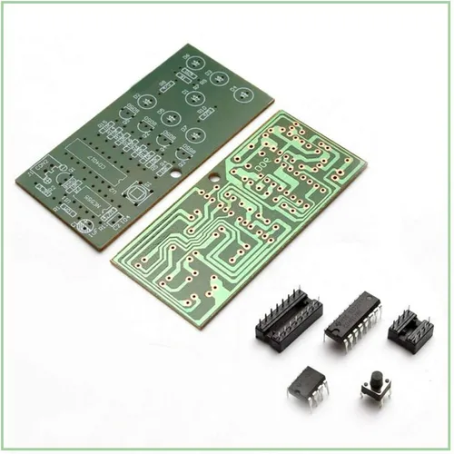 Vista 6 de KOOBOOK Kit de tablero de dados electrónico de 2 sets Kit de bricolaje de circuito LED para aprendizaje electrónico