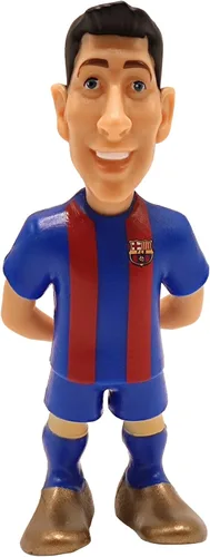 Vista 3 de MINIX COLLECTIBLE FIGURINES – Paquete de 5 estrellas del FC Barcelona (7cm) – Araujo, TER Stegen, GAVI, Pedri & Lewandowski – Mini figuras de fútbol