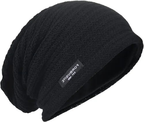 Vista 13 de Gorro de punto holgado con calavera de gran tamaño para hombre tipo skullcap