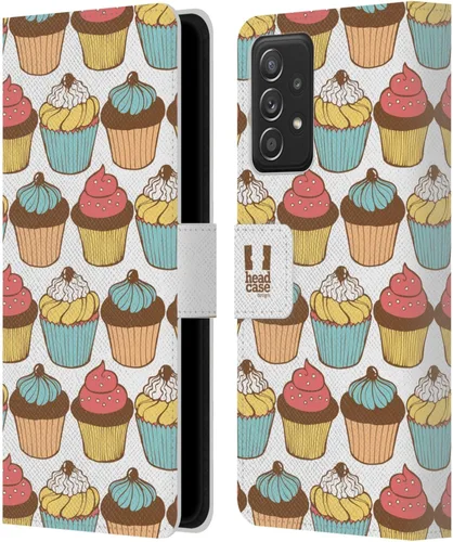 Vista 96 de Head Case Designs Assortment Cupcakes Happiness Leather Wallet Case Compatible with Samsung Galaxy A07 4G Surtido