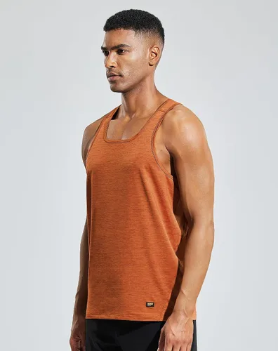 Vista 6 de MIER Camisetas de entrenamiento sin mangas para hombre, secado rápido, natación, atletismo, gimnasio, correr, muscular, playa, camisetas sin mangas