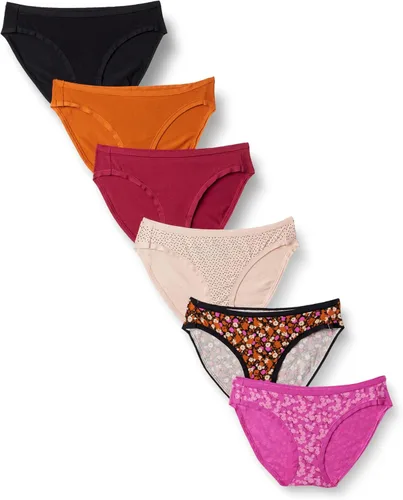 Vista 50 de Amazon Essentials Ropa interior de bikini de algodón y elastano para mujer (disponible en tallas grandes)