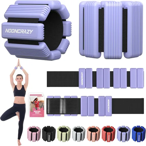 Vista 16 de Pilates - Pesas de tobillo y muñeca para mujer, juego de 2 pesas portátiles y fuertes para brazos y piernas (1 libra/2.2 libras cada una), pesas