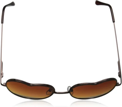 Vista 4 de A.J. Morgan Gafas de sol redondas con corazón de cristal para mujer