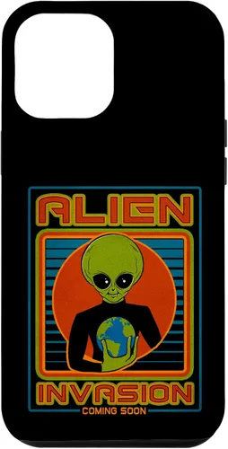Vista 67 de Funda para iPhone 13 Pro Max Alien Invasion 1984 Tech Noir Distopía