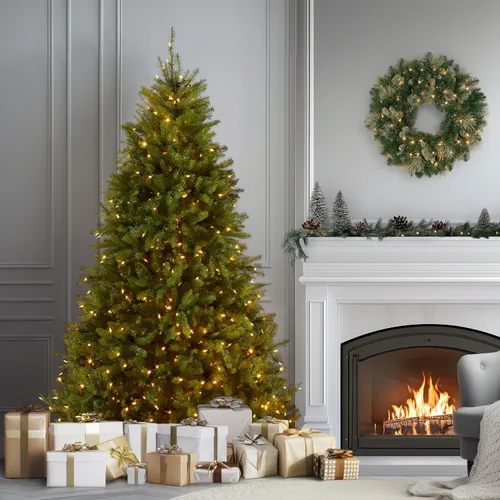 Vista 5 de National Tree Company Árbol de Navidad artificial preiluminado de abeto