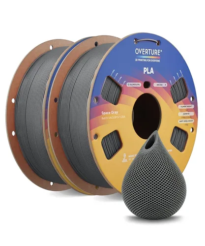Vista 59 de OVERTURE Paquete de 10 filamentos PLA de 0.069 lbs (0.069 in), filamento de impresora 3D de herido ordenado, paquete de 10 bobinas de 2.2 libras