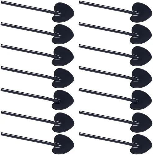 Vista 9 de 100 cucharas de plástico desechables de plástico resistente, cucharaditas pequeñas para degustar/servir, cucharas de postre para catering, fiestas