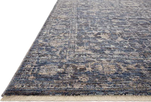 Vista 4 de Loloi Sorrento Collection SOR-01 Midnight/Natural - Alfombra decorativa de 2 pies x 3 pies SOR-01 Approx. 2x3 Black Entryway Kitchen, Vintage