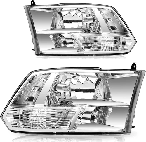 Vista 10 de Ensemble de phares compatible avec 2009 2010 2011 2012 2013 2014 2015 2016 2017 2018 Ram 1500, 2019 Ram 1500 Classic, 2010-2018 Ram 2500 3500 phares