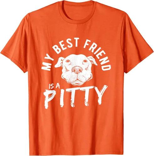 Vista 77 de My Best Friend Is A Pitty Pitties Pitbull - Camiseta Negro