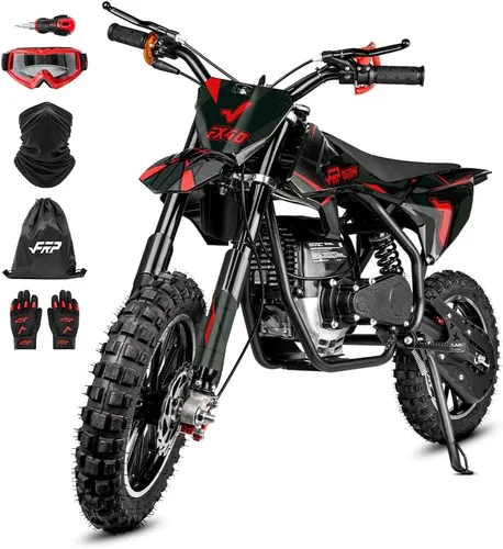 Vista 18 de FRP FX40 - Bicicleta de motocross a gas para adolescentes, 40 cc, 4 tiempos Púrpura