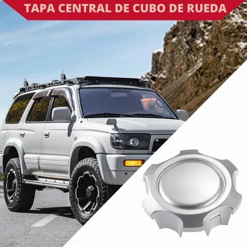 Vista 3 de 4260304030 / Tapas centrales de cubo de rueda para Toyota 4Runner 1996-2002 / Durable/plástico / 4 piezas/tono plateado