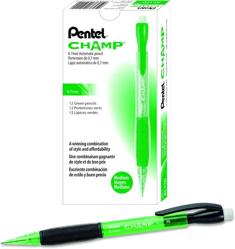 Vista 16 de Pentel Champ Starter Set con lápiz automático con plomo, (0.020 in), surtido, paquete de 2 (A2CBP)